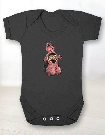 F.E.S.T "Penis logo" svart babybody