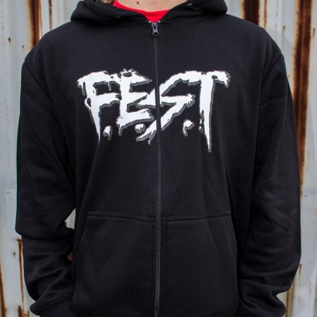 F.E.S.T "White logo" Zip-hood